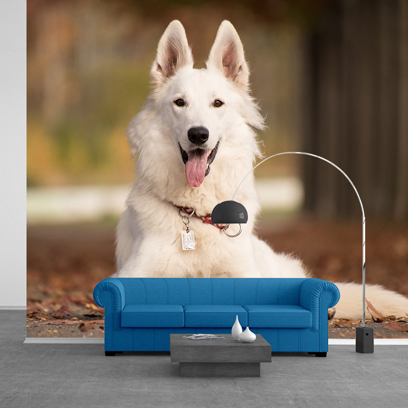 Cute Intelligent Dog Mural Decal for Living Room Wall Art, Made to Measure