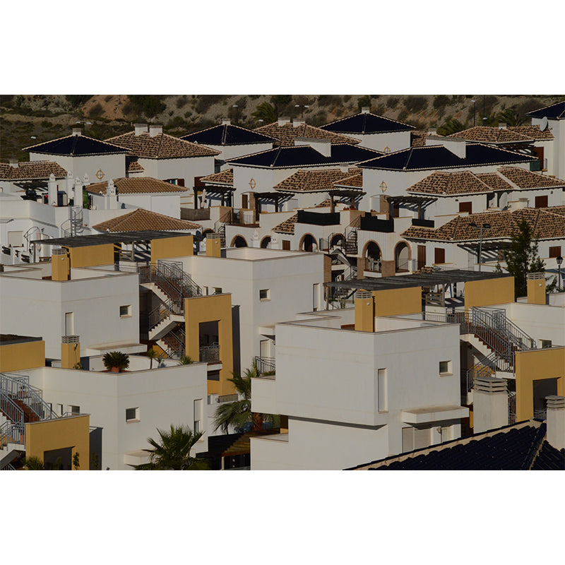 City Building Photo Mural for Office Meeting Room Decoration, Personalized Size Available