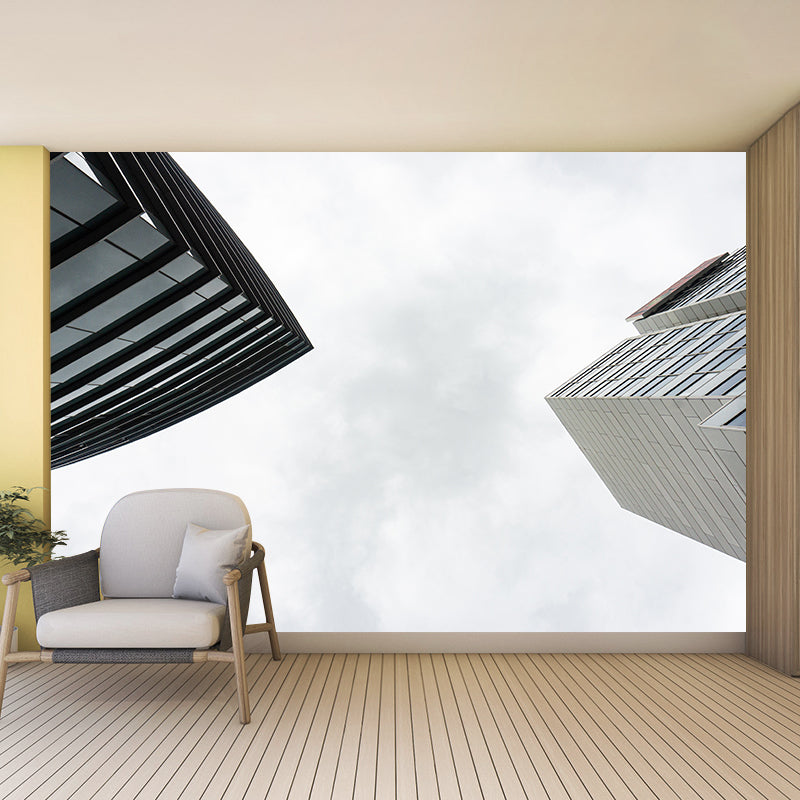 Simple Building Wall Covering Murals Moisture Resistant Office Art Decoration