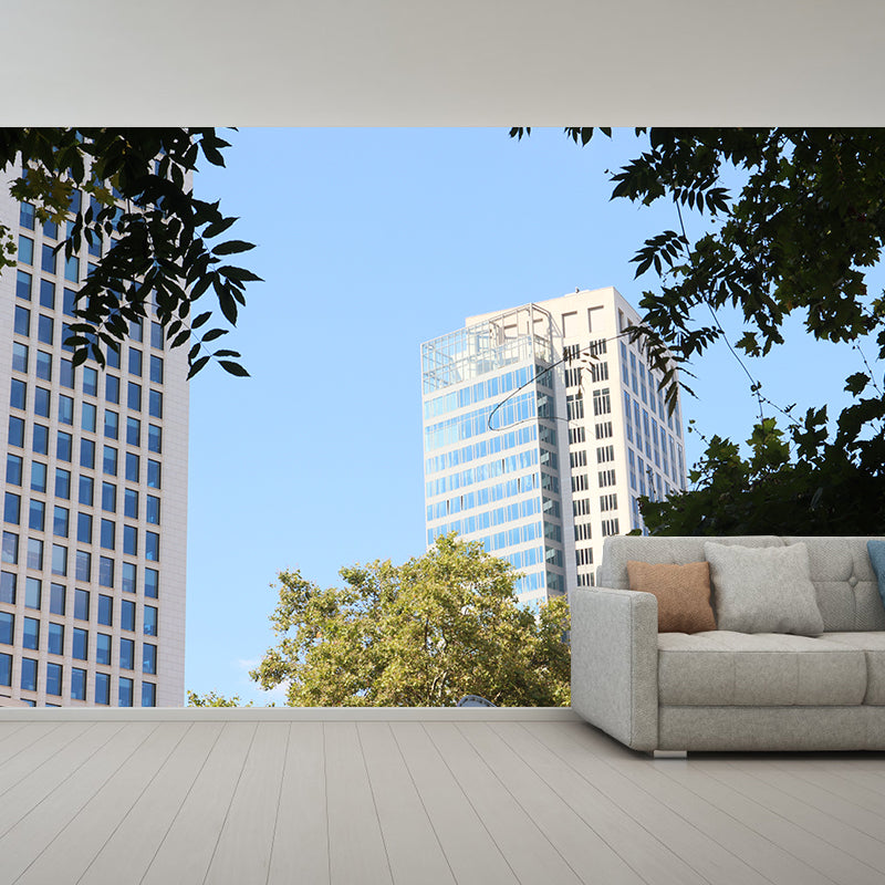 Simple Building Wall Covering Murals Moisture Resistant Office Art Decoration