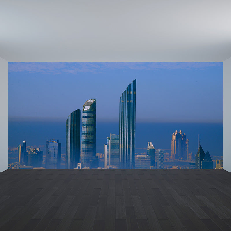 Simple Building Wall Covering Murals Moisture Resistant Office Art Decoration