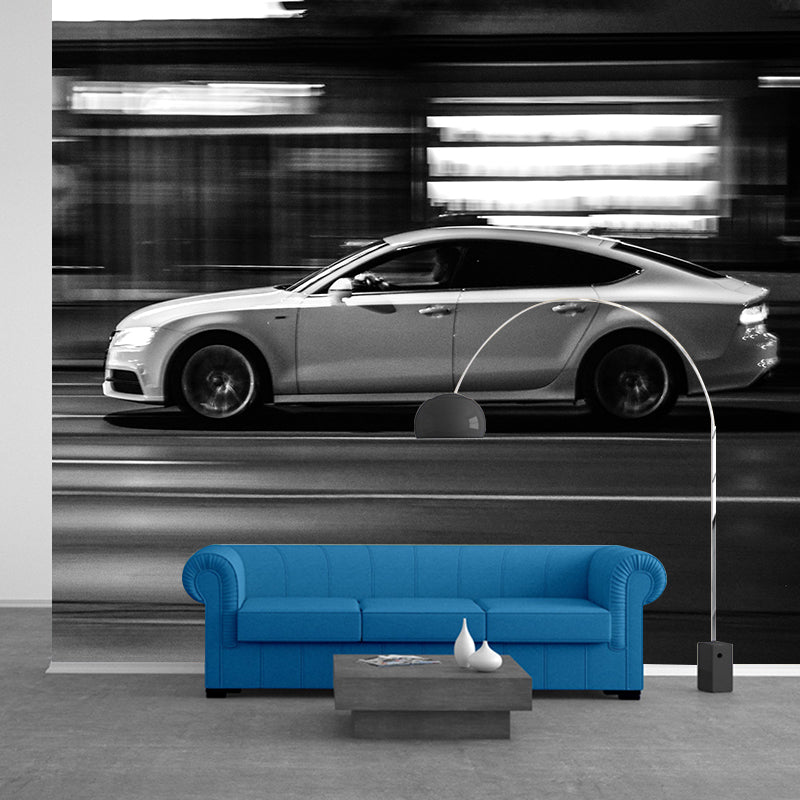 Industrial Transportation Mural Decal Customized Contemporary Wall Covering for Meeting Room