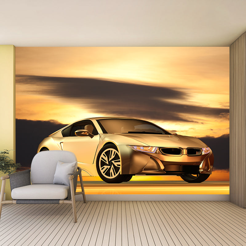 Industrial Transportation Mural Decal Customized Contemporary Wall Covering for Meeting Room