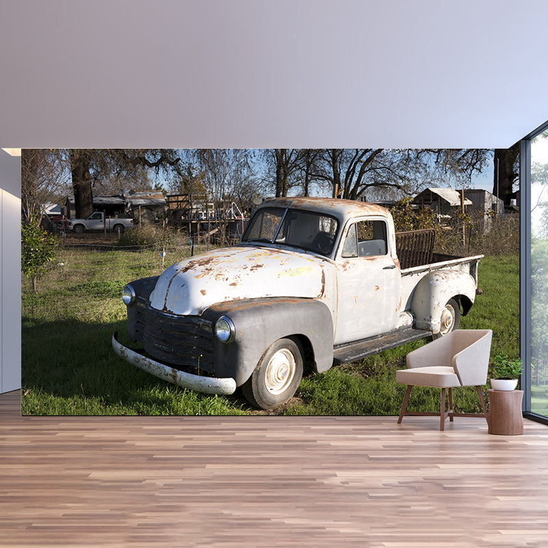 Industrial Transportation Mural Decal Customized Contemporary Wall Covering for Meeting Room