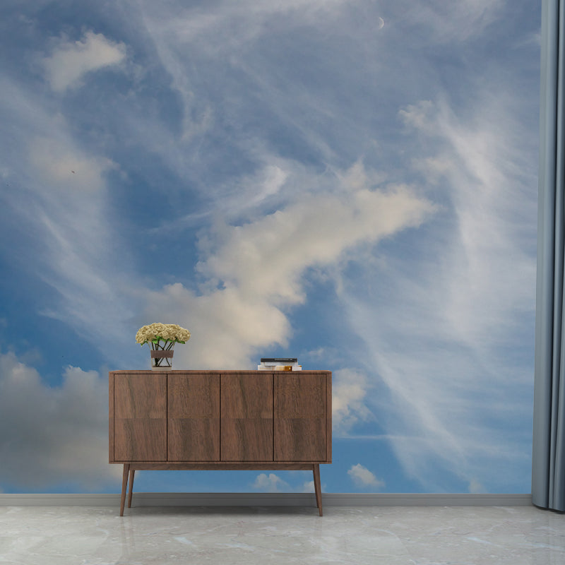 Beautiful Cloudscape Mural Decal Customized Contemporary Wall Covering for Bedroom