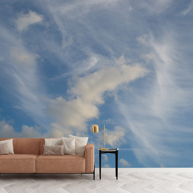 Beautiful Cloudscape Mural Decal Customized Contemporary Wall Covering for Bedroom