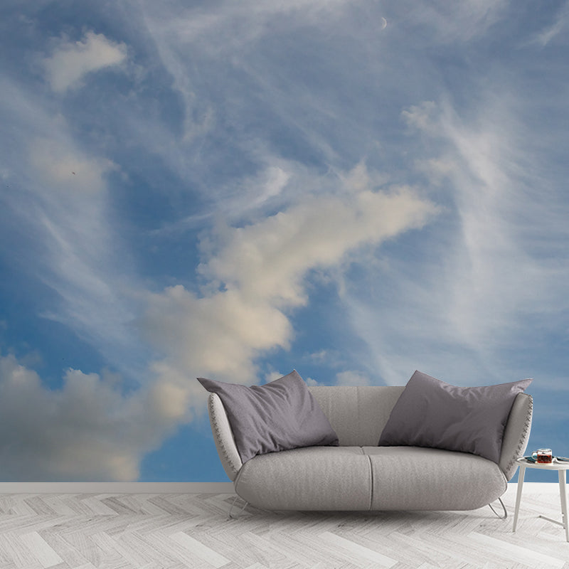 Beautiful Cloudscape Mural Decal Customized Contemporary Wall Covering for Bedroom