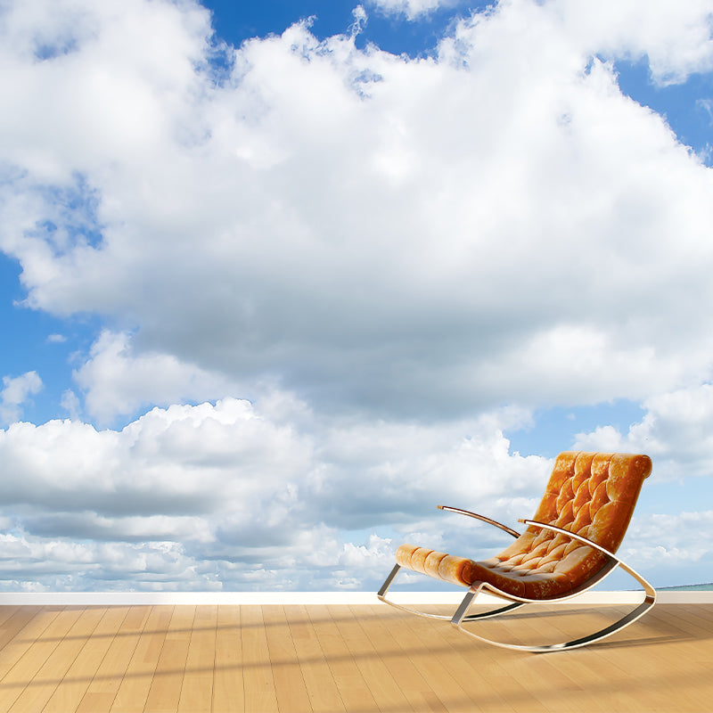 Beautiful Cloudscape Mural Decal Customized Contemporary Wall Covering for Bedroom