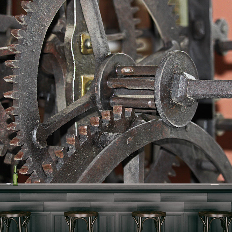 Cool Metal Gear Murals Wallpaper for Bedroom, Waterproofing, Custom Size Available