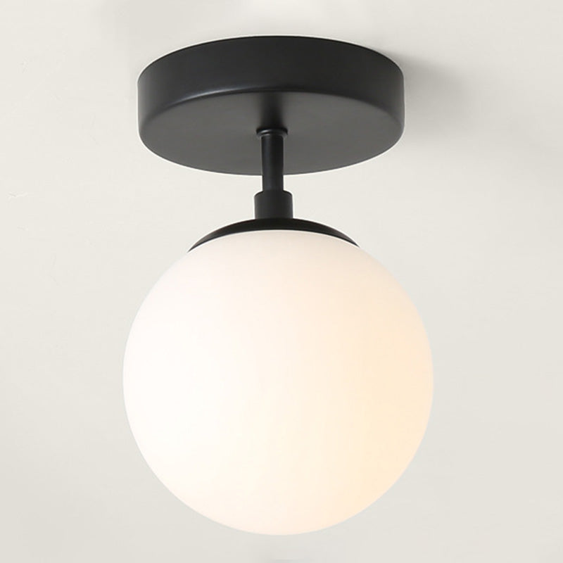 Moderne Minimalistische Ronde Glazen Lamp Flush Mount Light Fixtures voor Corridor Balkon