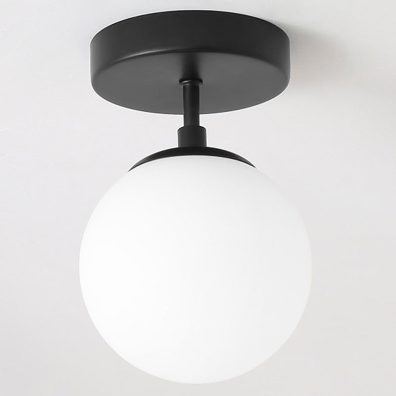 Moderne Minimalistische Ronde Glazen Lamp Flush Mount Light Fixtures voor Corridor Balkon