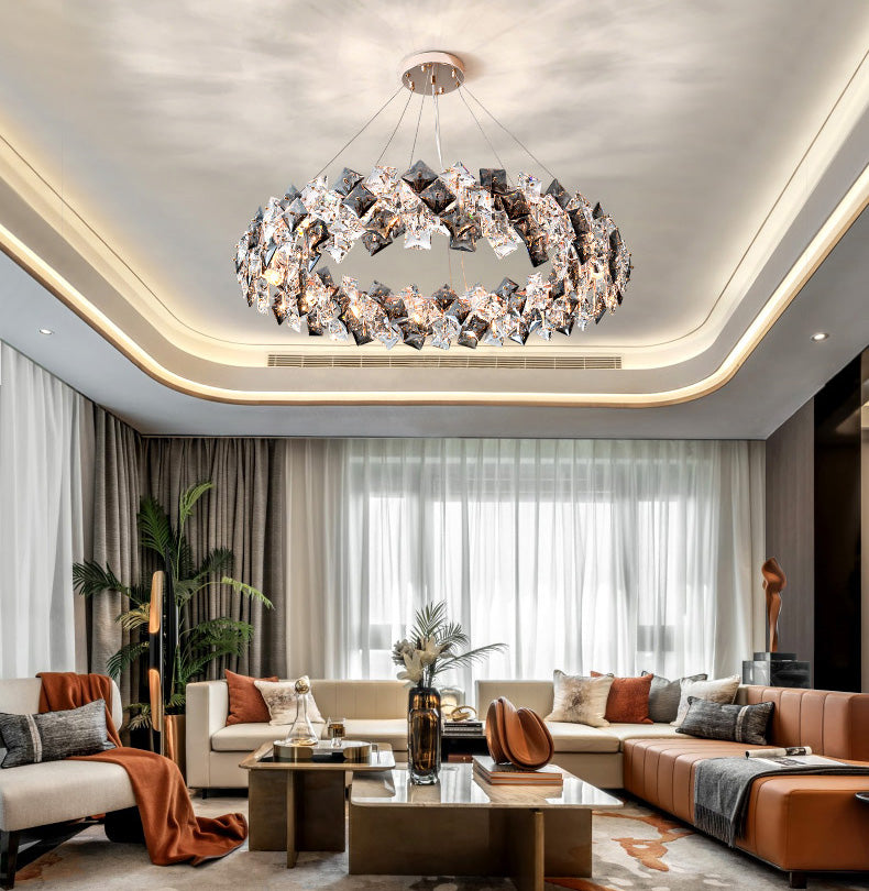 Funzione illuminazione sospesa a sospensione in stile moderno per sala da pranzo soggiorno