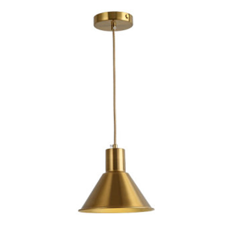 Luminaire suspendu ombré or de style contemporain suspension suspension