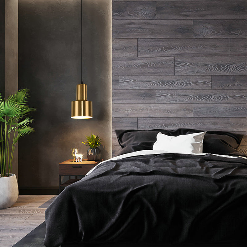 Kit de pendance de chambre à coucher ombragée Métal Métalliste style plafond suspendu en or