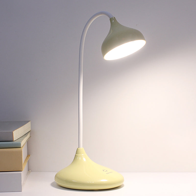 Teardrop Shaped Plastic Study Lamp Macaron LED Table Light for Dormitory