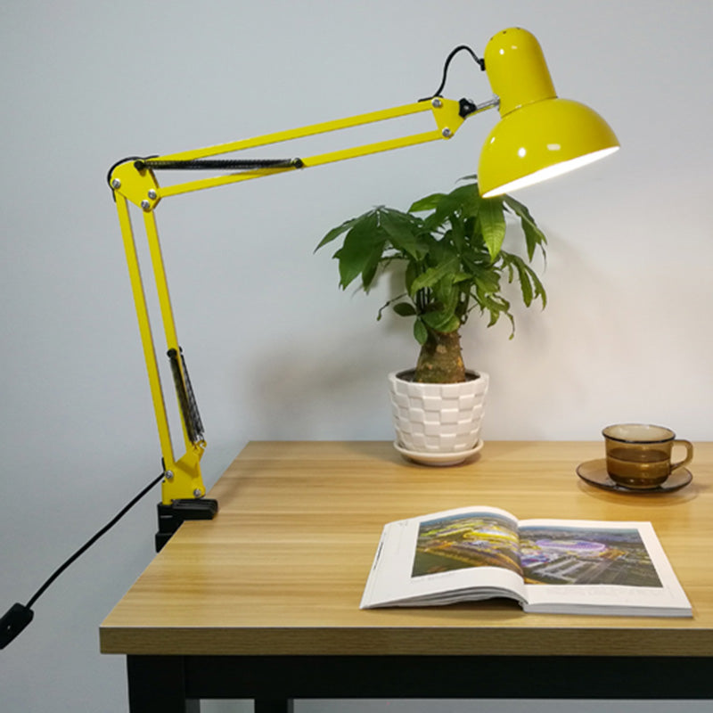 Eisenschüssel Schattenklemme-On-Aufgabenlampe Macaron 1-Bulb verstellbarer Tischlicht