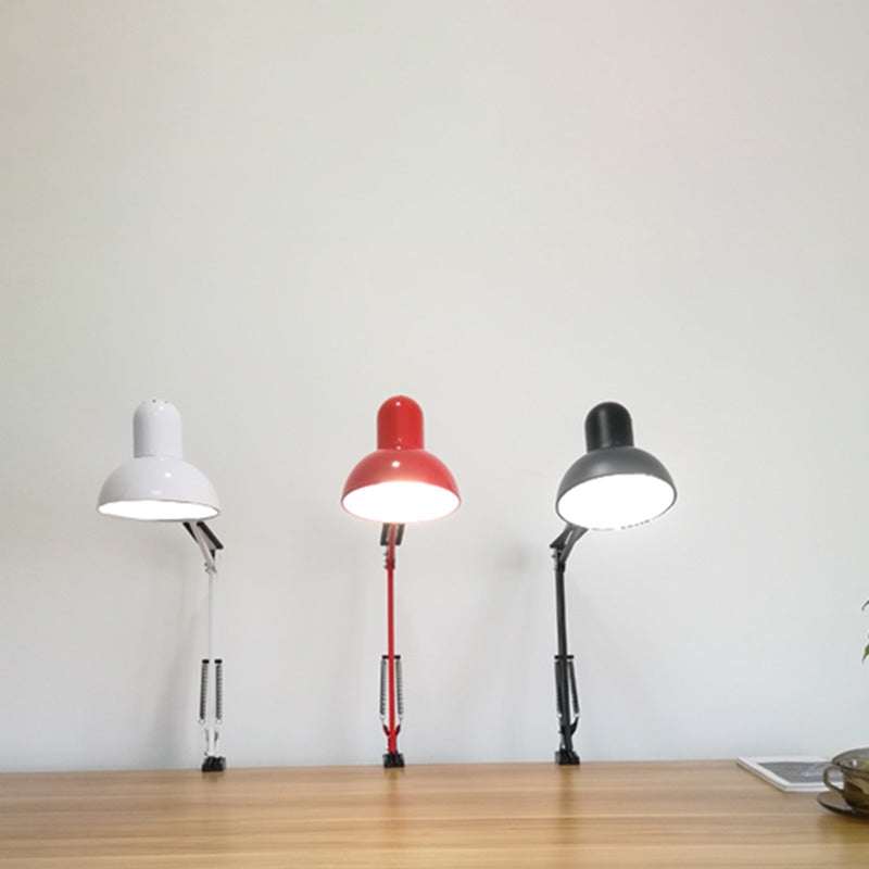 Eisenschüssel Schattenklemme-On-Aufgabenlampe Macaron 1-Bulb verstellbarer Tischlicht