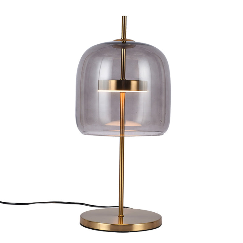 Ultra-modern Simplicity Bell Table Lamp Glass Nightstand Lamp for Bedroom