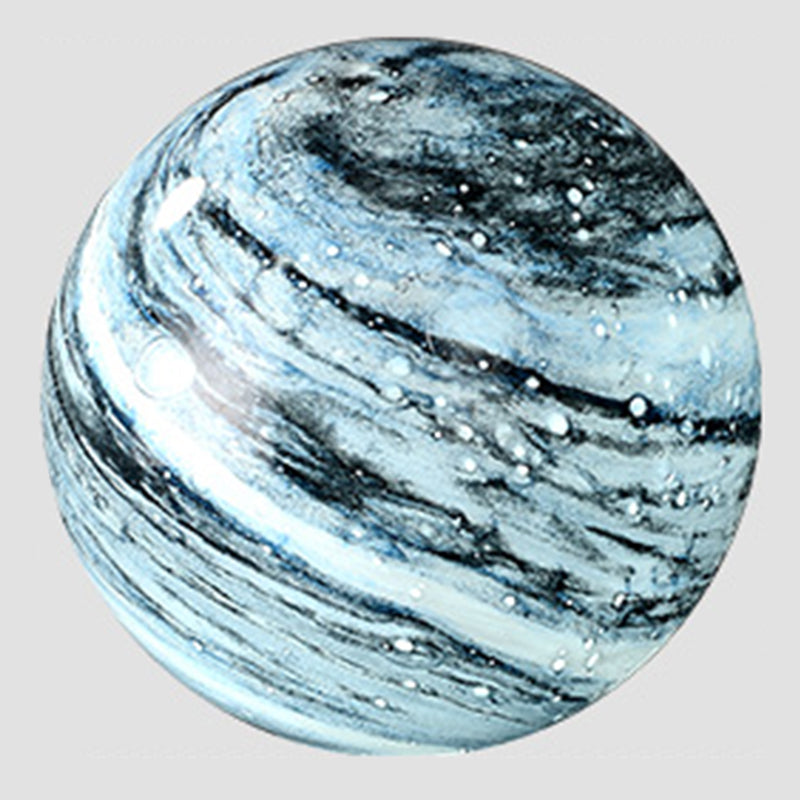 Creative Planet Shaped Night Lamp Modern Glass 1-Bulb Living Room Table Light