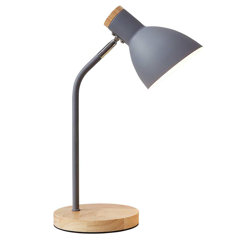 Rotatable Dorm Room Table Lamp Metallic 1 Bulb Nordic Nightstand Light