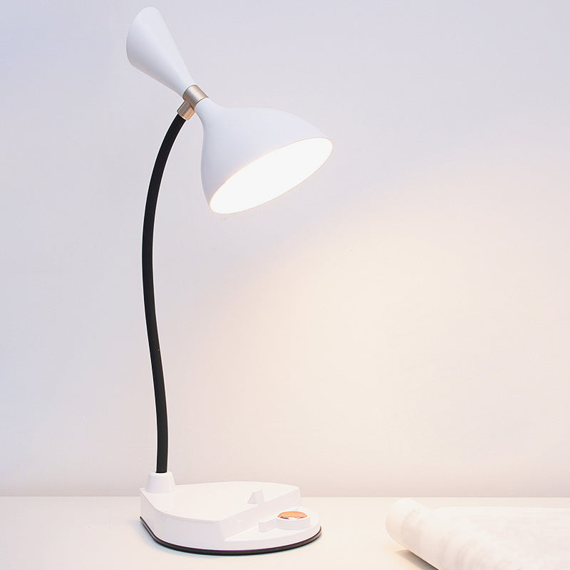 Touch Control Conical Study Light Macaron Plastic Dormitory LED Table Lamp