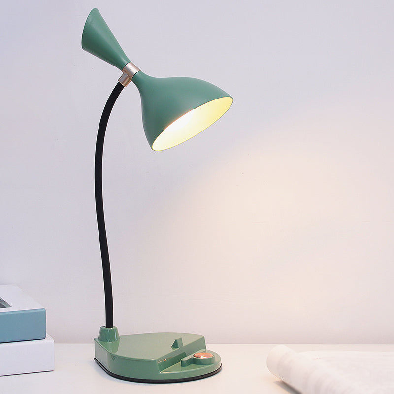Touch Control Conical Study Light Macaron Plastic Dormitory LED Table Lamp