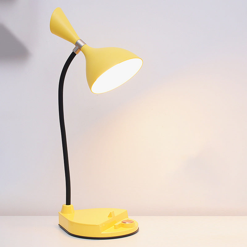Touch Control Conical Study Light Macaron Plastic Dormitory LED Table Lamp