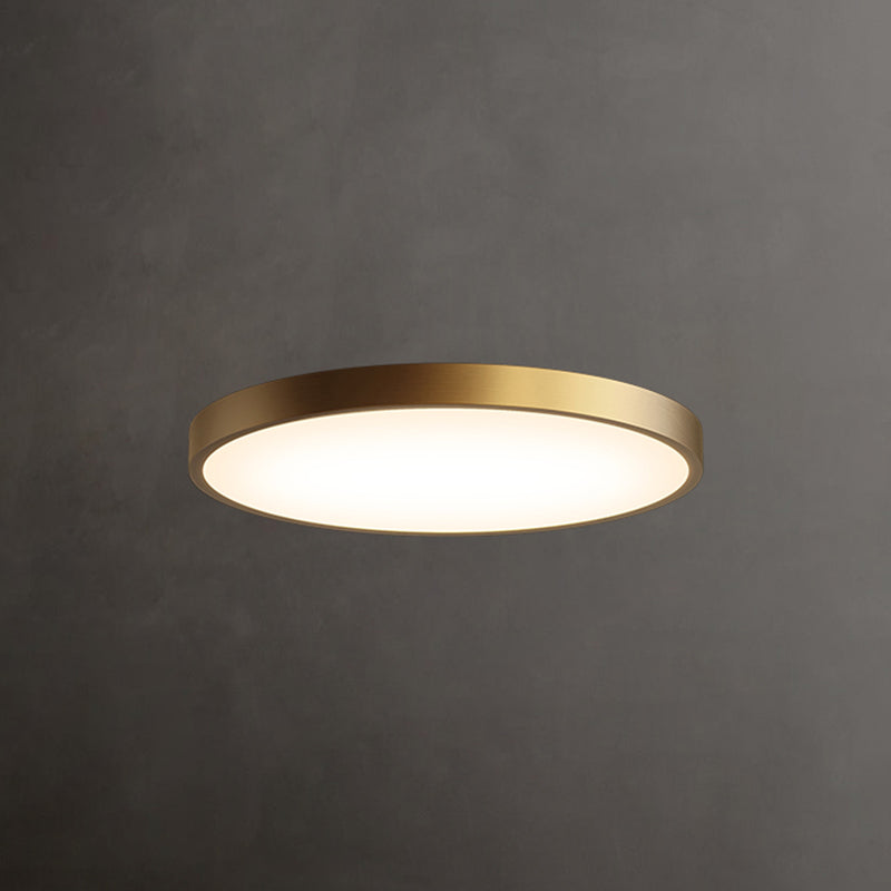 Minimalisme LED Plafond Opgezette Licht Cirkel Metaal Flush Mount Lamp voor Slaapkamer
