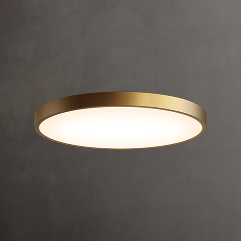 Minimalisme LED Plafond Opgezette Licht Cirkel Metaal Flush Mount Lamp voor Slaapkamer