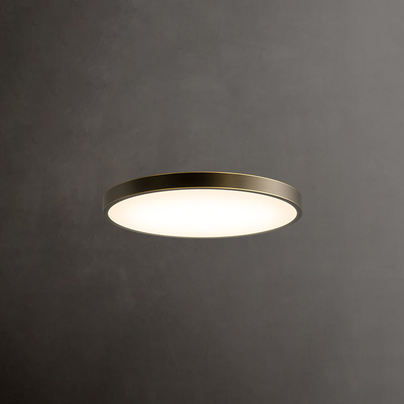 Minimalisme LED Plafond Opgezette Licht Cirkel Metaal Flush Mount Lamp voor Slaapkamer