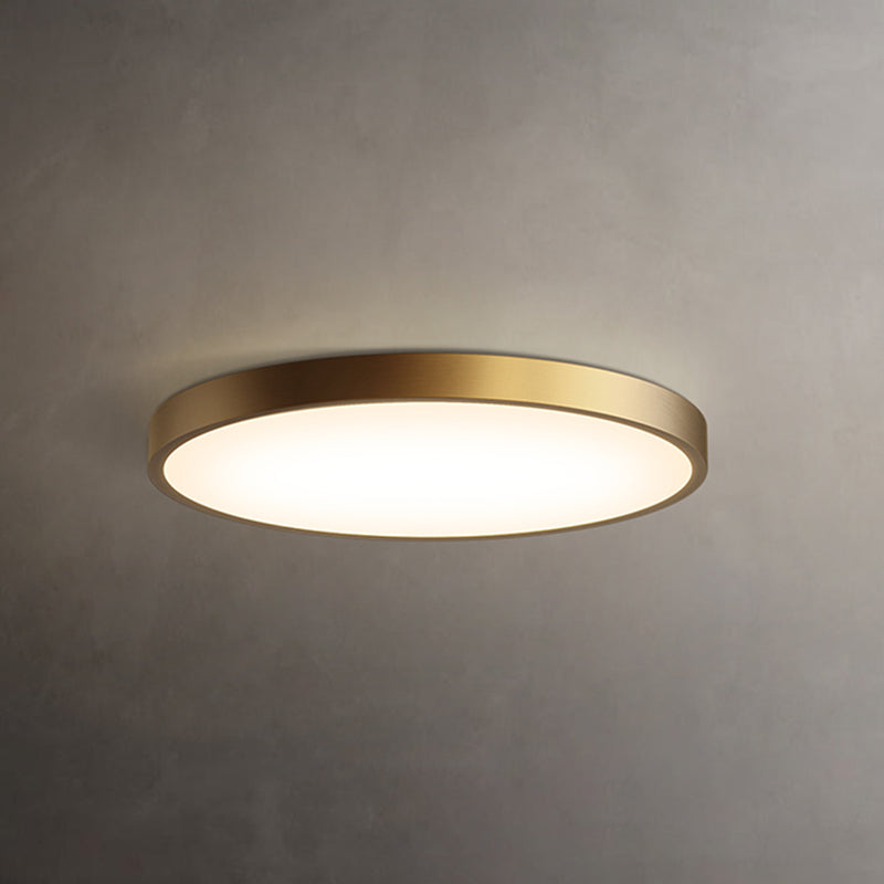 Minimalisme LED Plafond Opgezette Licht Cirkel Metaal Flush Mount Lamp voor Slaapkamer