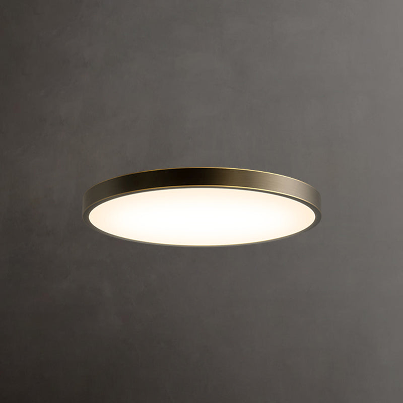 Minimalisme LED Plafond Opgezette Licht Cirkel Metaal Flush Mount Lamp voor Slaapkamer