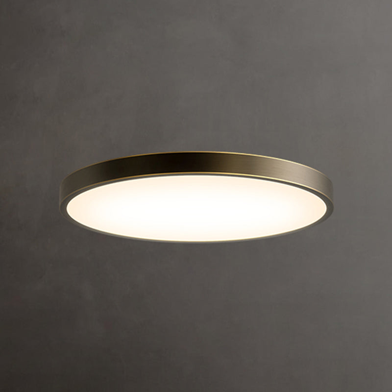 Minimalisme LED Plafond Opgezette Licht Cirkel Metaal Flush Mount Lamp voor Slaapkamer