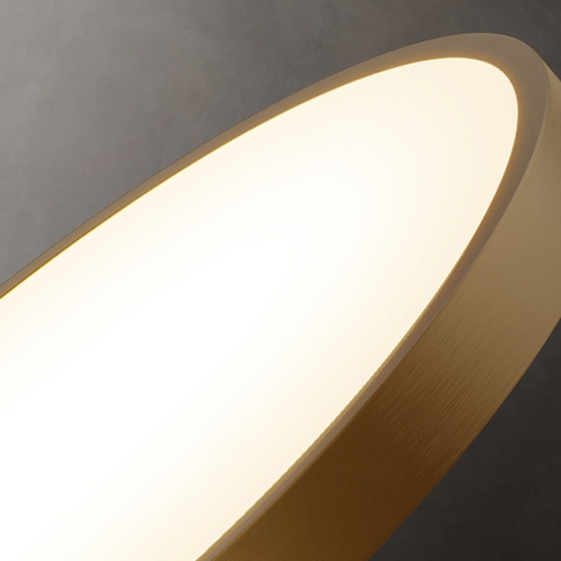 Minimalisme LED Plafond Opgezette Licht Cirkel Metaal Flush Mount Lamp voor Slaapkamer
