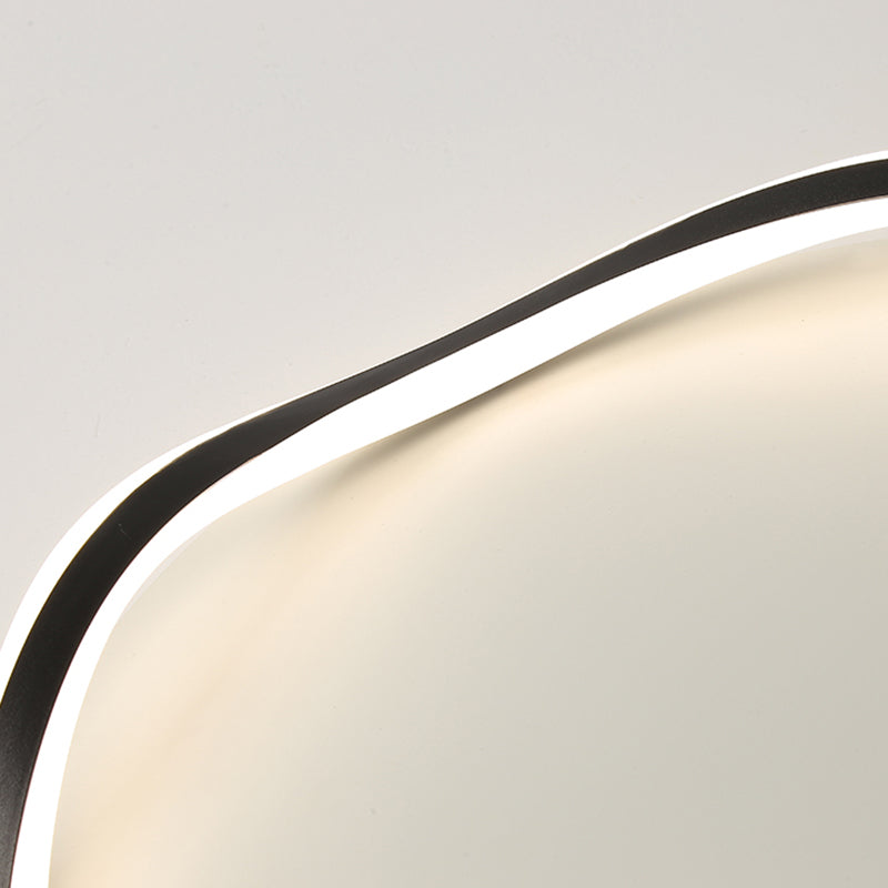 Minimalism Metal LED Ceiling Mounted Light Circle 1-Light Flush Light for Bedroom