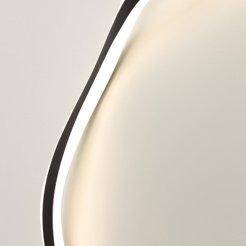 Minimalism Metal LED Ceiling Mounted Light Circle 1-Light Flush Light for Bedroom