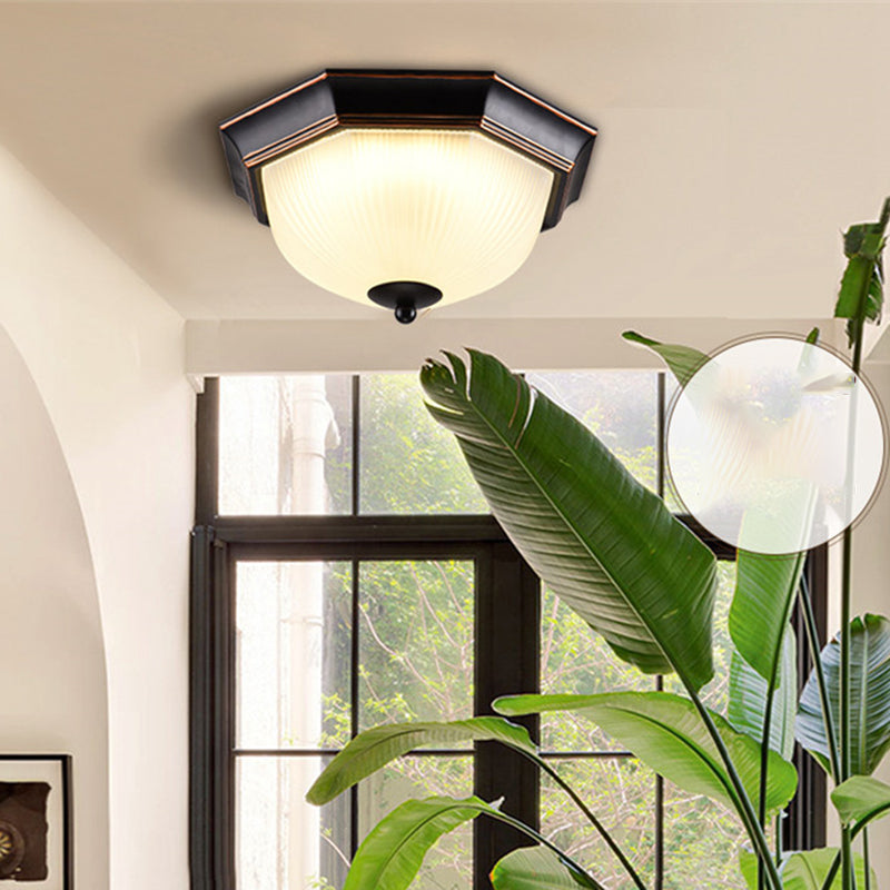 Plafonnier LED traditionnel à 1 lumière pour couloir