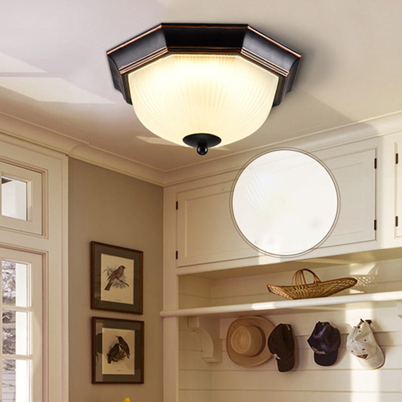 Plafonnier LED traditionnel à 1 lumière pour couloir