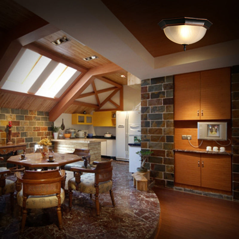 Plafonnier LED traditionnel à 1 lumière pour couloir