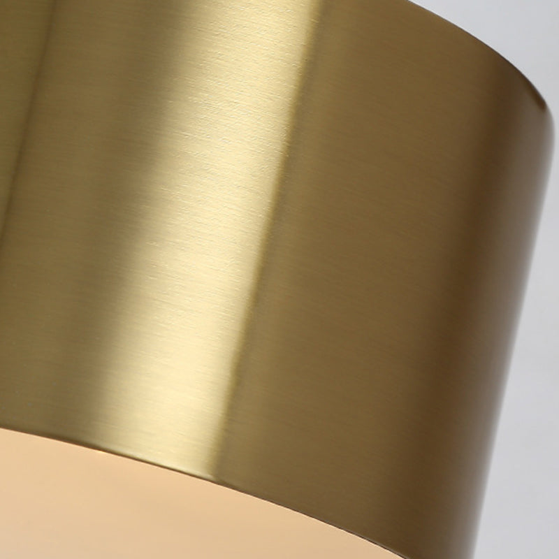 Modern Luxury Cylindroid Hanging Wall Lamp Electroplate Metal Wall Sconce for Interior Spaces