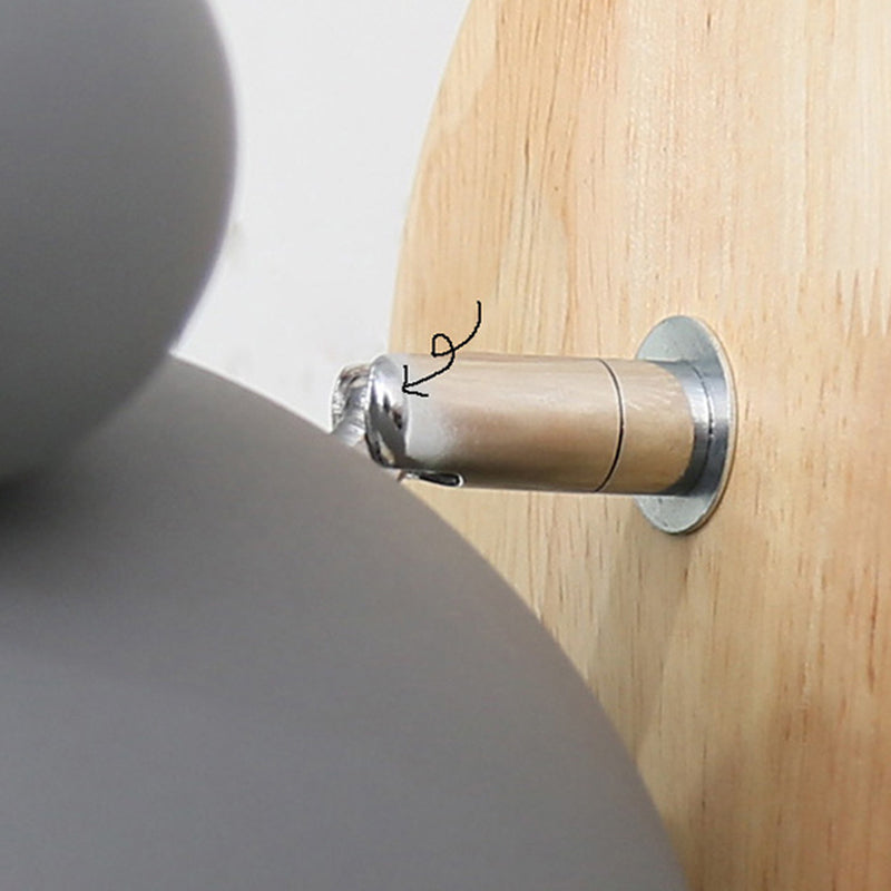 Luz de pared de madera en el estilo de hierro forjado de estilo de madera en el dormitorio