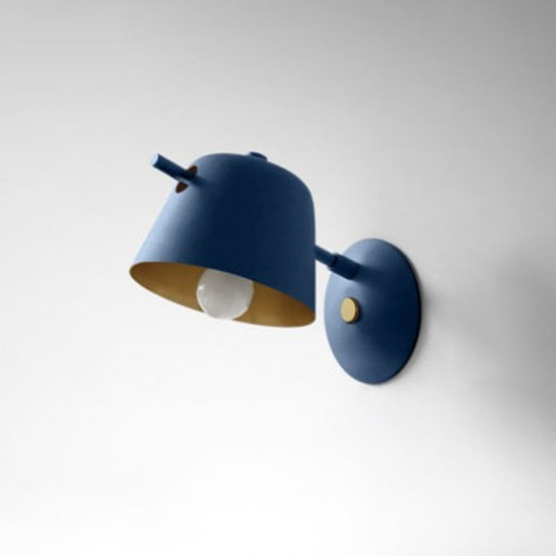 Luz de pared simple de hierro lacado en lámpara de pared geométrica de estilo geométrico de estilo creativo moderno para dormitorio