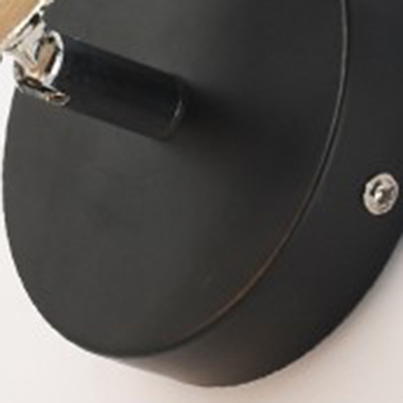 Modern Nordic Macarons Style Unique Shade Wall Sconce Metal 1 Light Sconces in Black and White