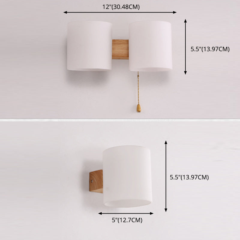 Licámetro de pared de madera de color logar