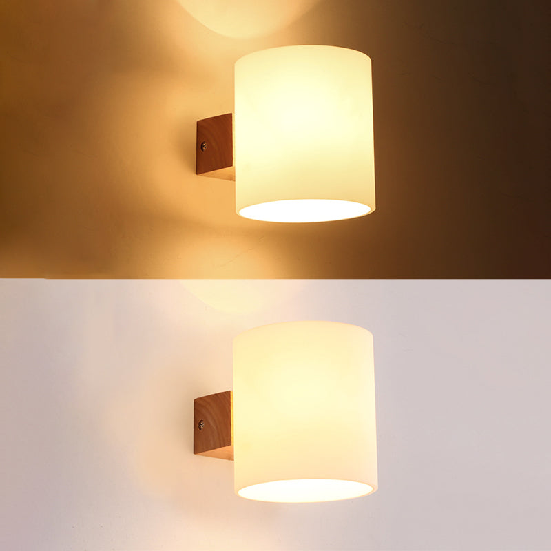 Licámetro de pared de madera de color logar