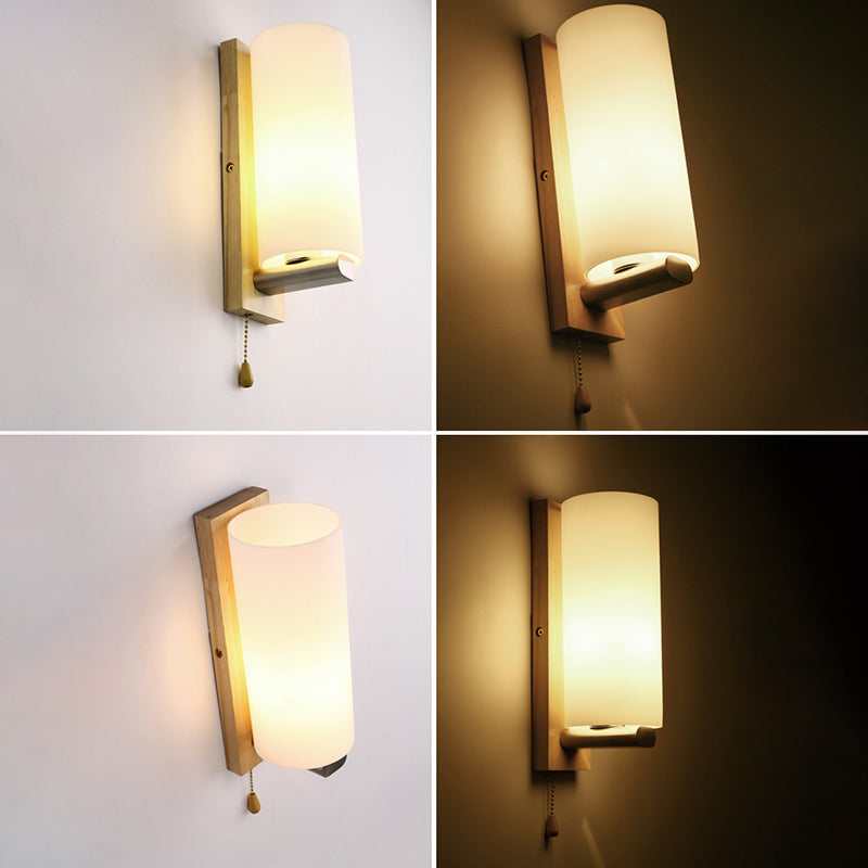 Licámetro de pared de madera de color logar