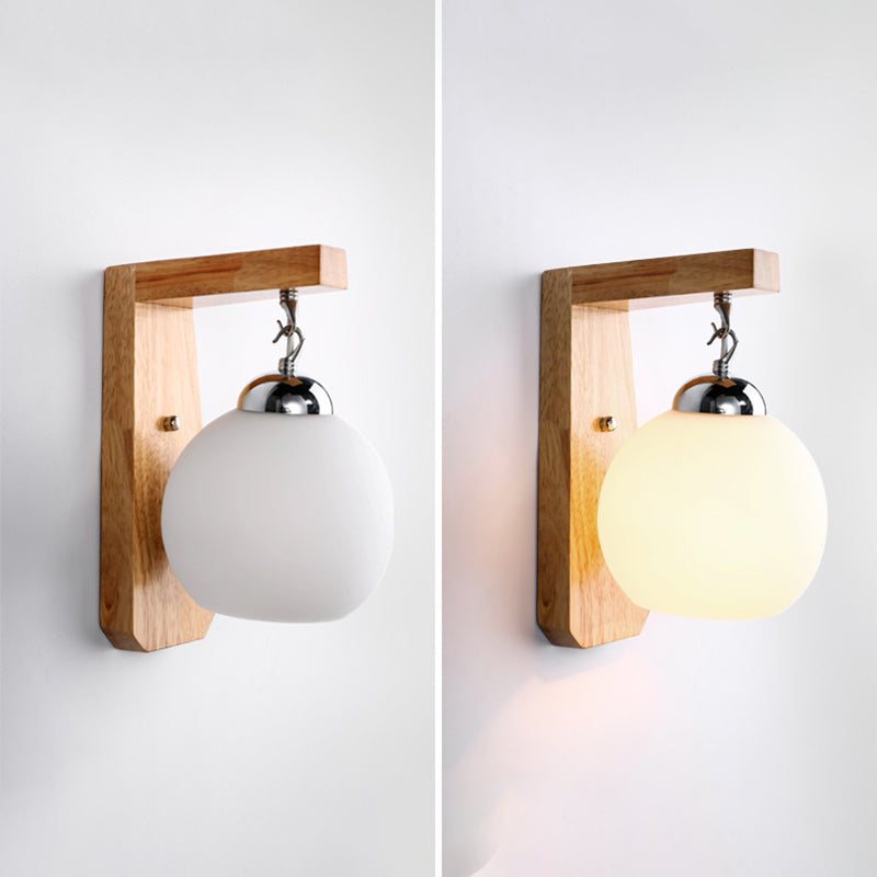 Licámetro de pared de madera de color logar