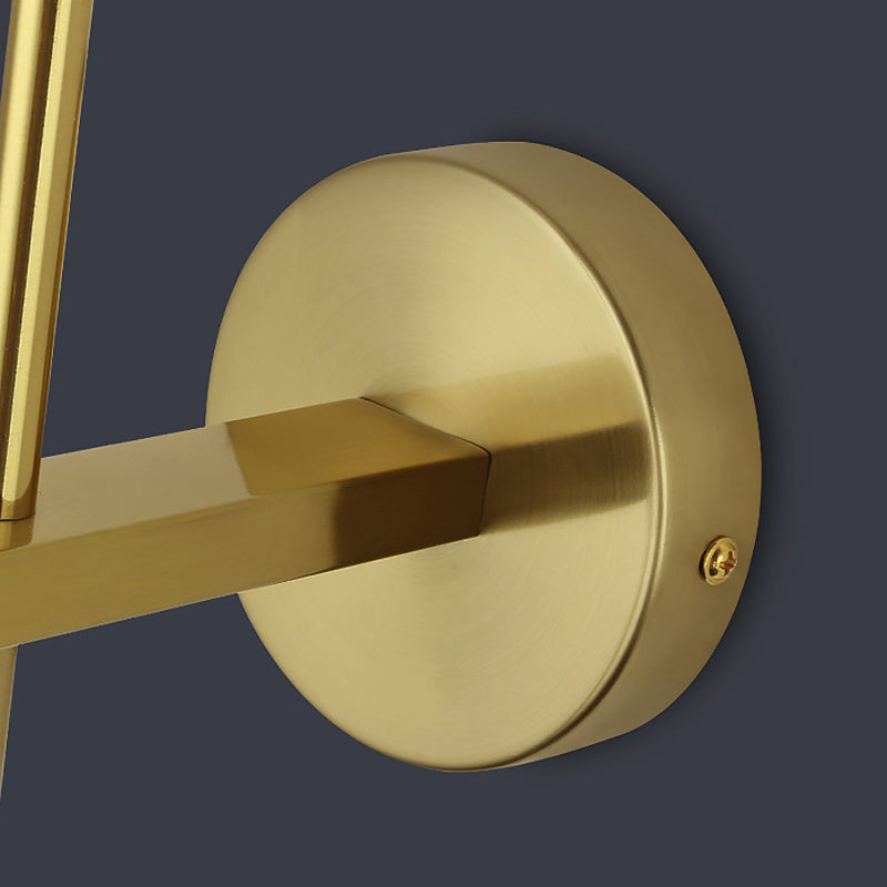 Gold Crystal Wall Lamp in Modern Luxury Style Copper Globe Wall Sconce for Bedroom