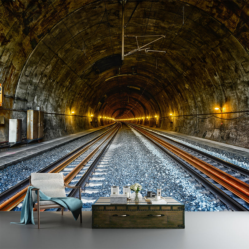 Photography Horizontal Tunnel Mural Wallpaper 3D Scene Wall Decor Bedroom Wall Murals