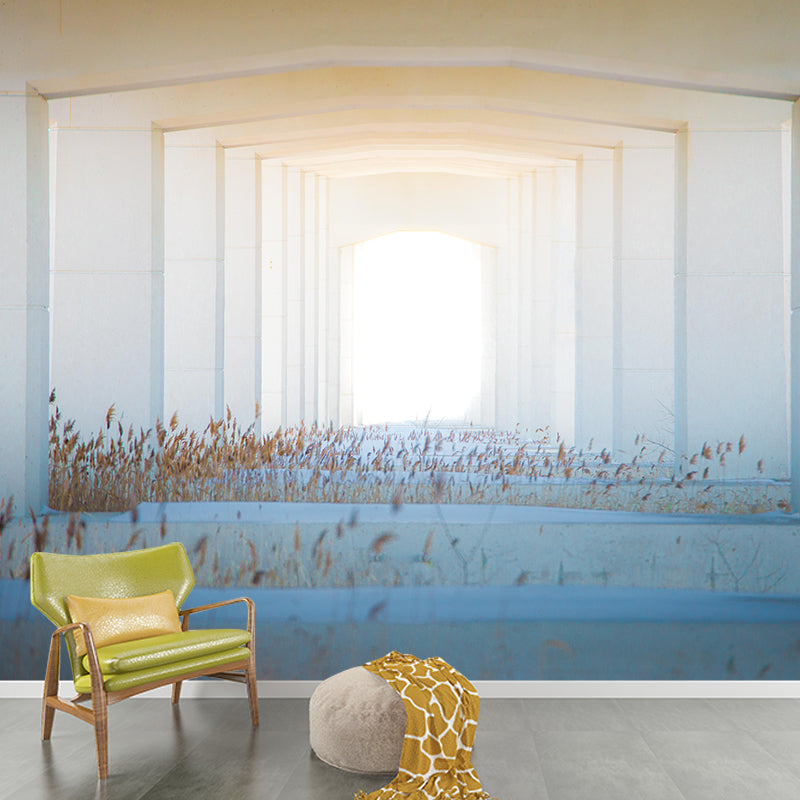 Photography Horizontal Tunnel Mural Wallpaper 3D Scene Wall Decor Bedroom Wall Murals